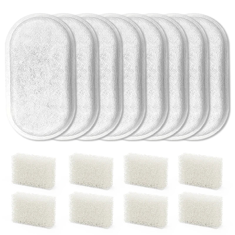 Replacement Filter Set (Carbon + Sponge) – Fits 2.2L Stainless Steel Fountain