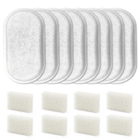 Replacement Filter Set (Carbon + Sponge) – Fits 2.2L Stainless Steel Fountain
